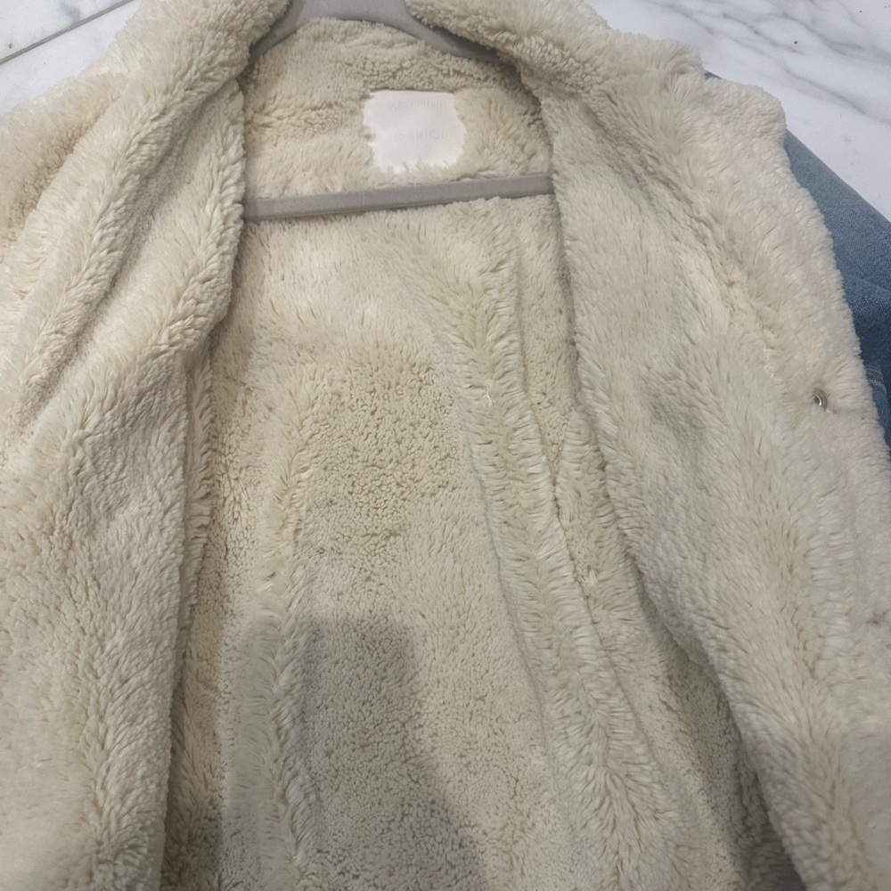 Mother Superior Denim Sherpa-Lined Jacket - Picture 3 of 6